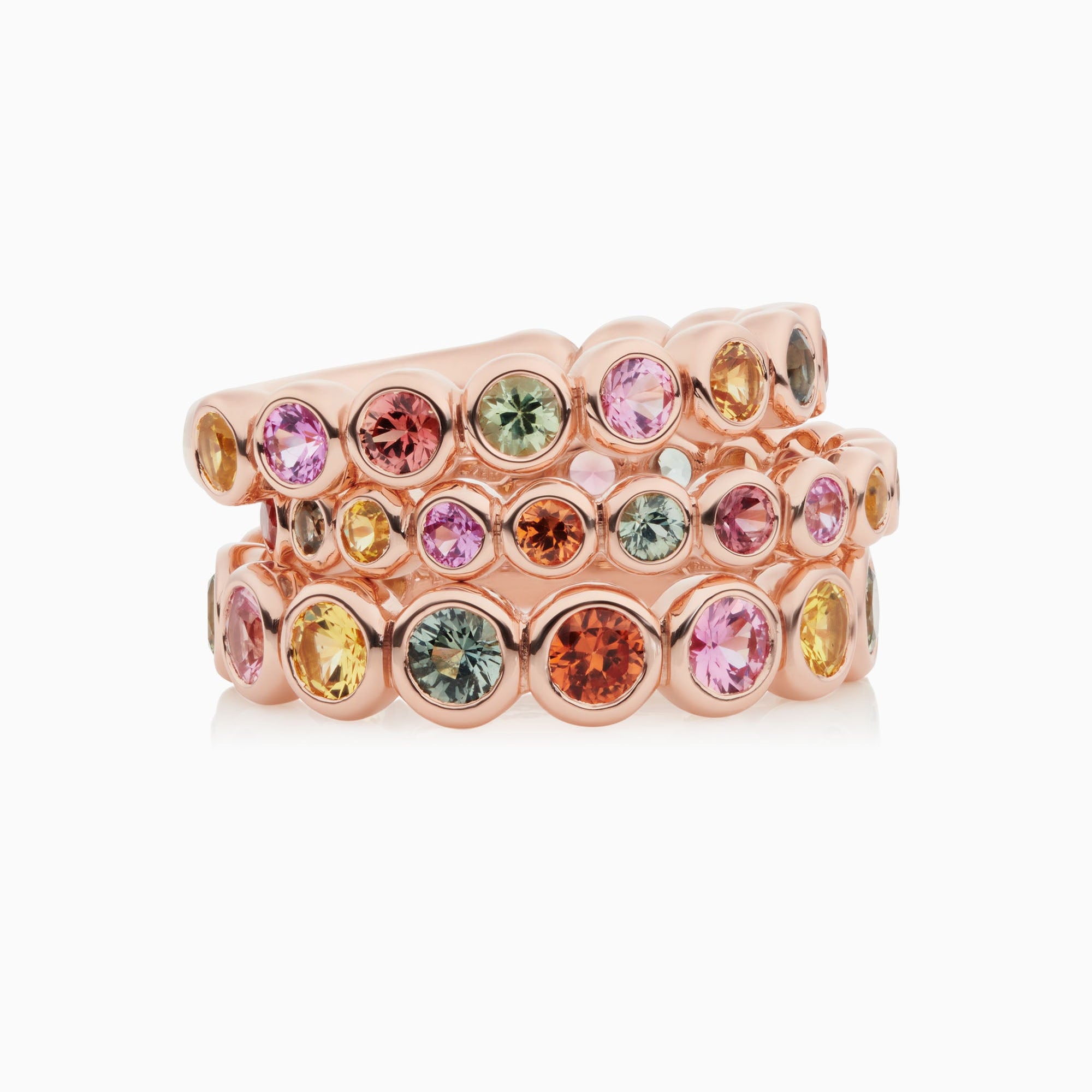 Bron Confetti Roségouden broche met Spinel en diamant 8BR1281SPCBR